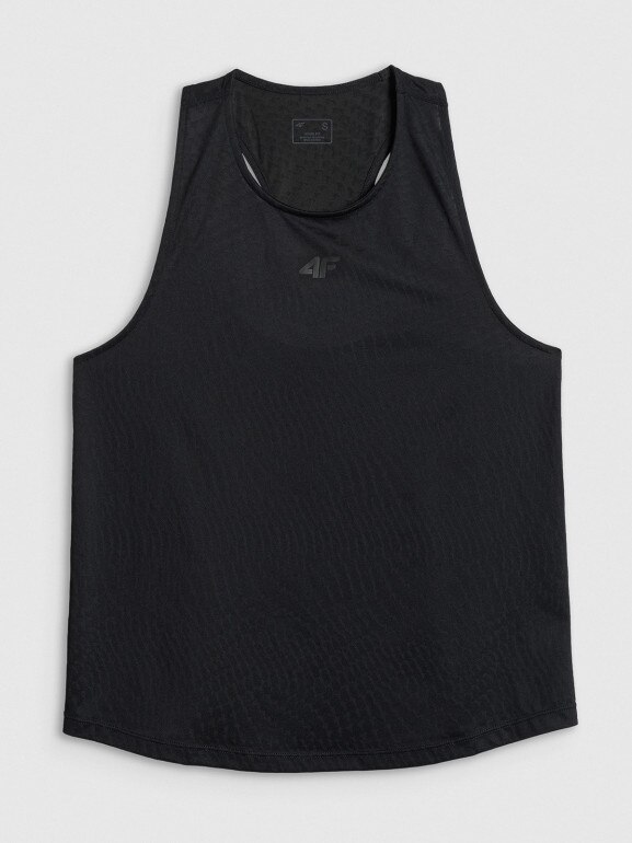 Damski top treningowy 4F 4FWSS26TFSLF743 - czarny