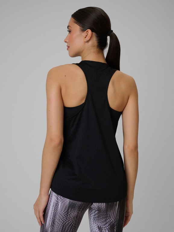 Damski top treningowy 4F 4FWSS26TFSLF743 - czarny