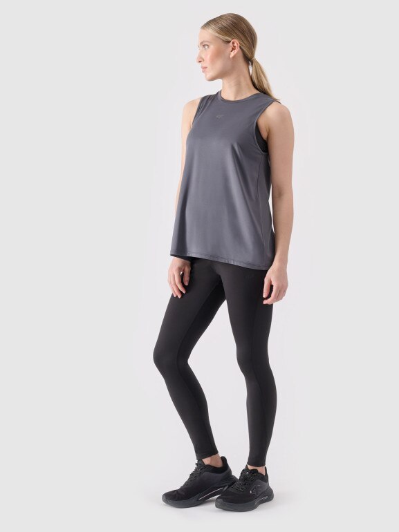 Damski top treningowy ciążowy 4F 4FWSS24TFTSF863 - szary