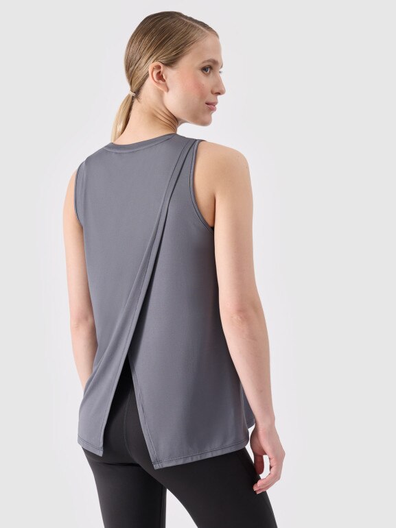 Damski top treningowy ciążowy 4F 4FWSS24TFTSF863 - szary