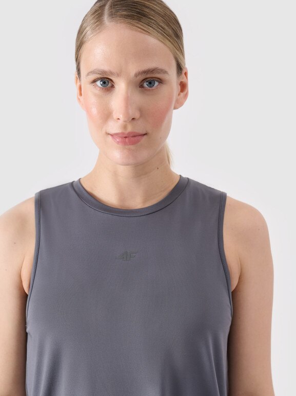 Damski top treningowy ciążowy 4F 4FWSS24TFTSF863 - szary