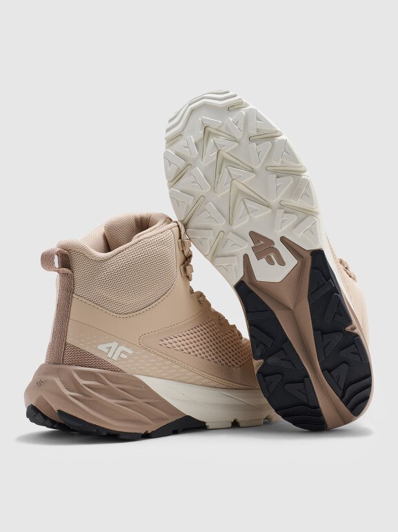 Damskie buty trekkingowe 4F SPEED HIKER 4FWMM00FOTSF035 - beżowe