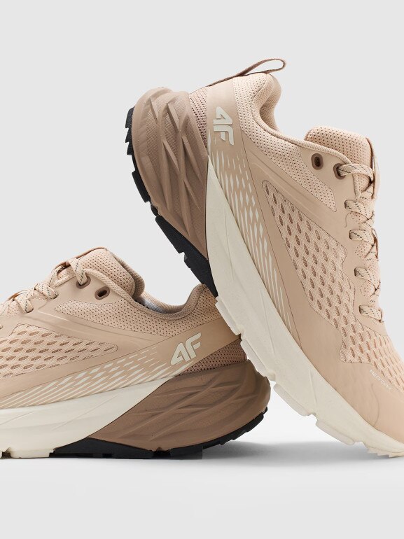 Damskie buty trekkingowe trailowe z membraną Speed Hiker 4F 4FWMM00FOTSF033 - beżowe