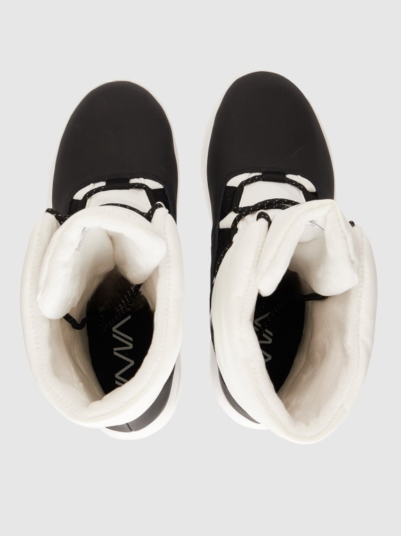 Damskie buty zimowe śniegowce INUA 4F 4FRAW25FSBSF041 - białe