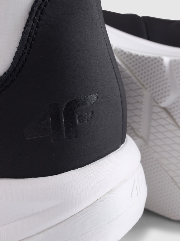 Damskie buty zimowe śniegowce INUA 4F 4FRAW25FSBSF041 - białe