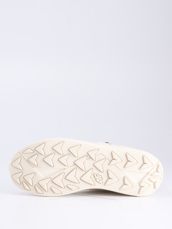 Damskie buty zimowe śniegowce DCX 4F 4FRAW25FWINF058 - białe