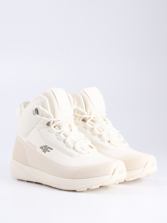 Damskie buty zimowe śniegowce DCX 4F 4FRAW25FWINF058 - białe