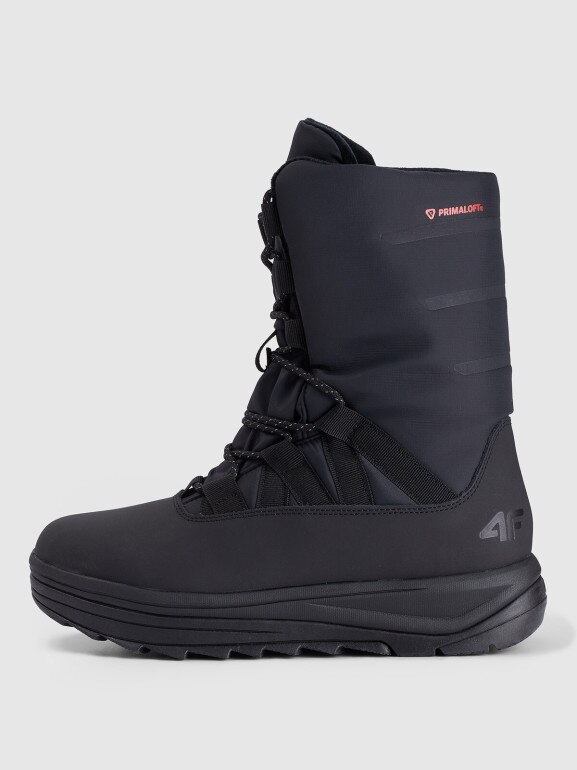 Damskie buty zimowe śniegowce INUA 4F 4FRAW25FSBSF041 - czarne