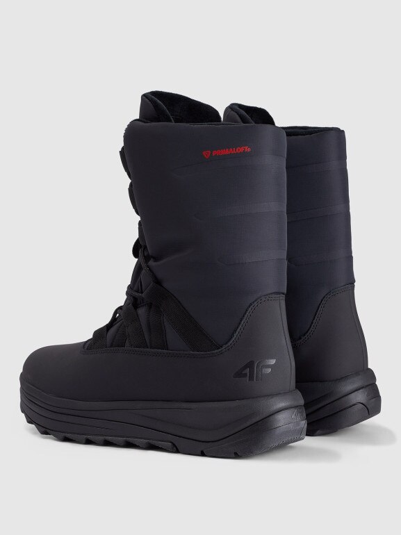 Damskie buty zimowe śniegowce INUA 4F 4FRAW25FSBSF041 - czarne