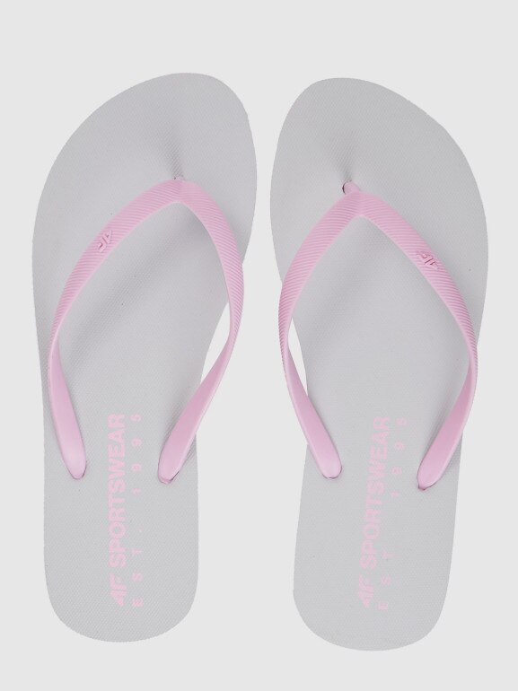 Damskie japonki 4F 4FRSS26FFLIF223 - białe