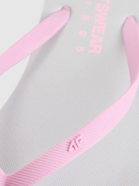 Damskie japonki 4F 4FRSS26FFLIF223 - białe