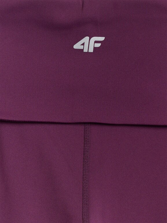 Damskie legginsy 4F 4F 4FRSS26TTIGF329 - fioletowe