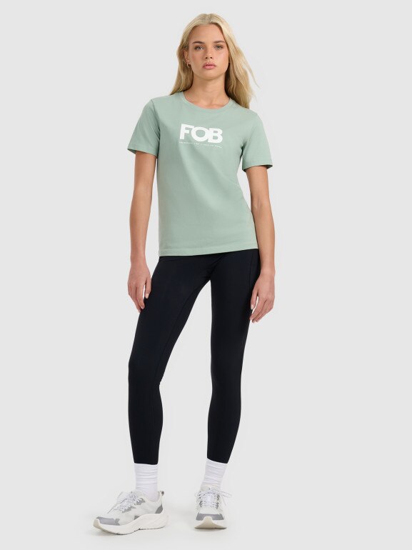 Damskie legginsy 4F 4FRAW25TTIGF297 - czarne