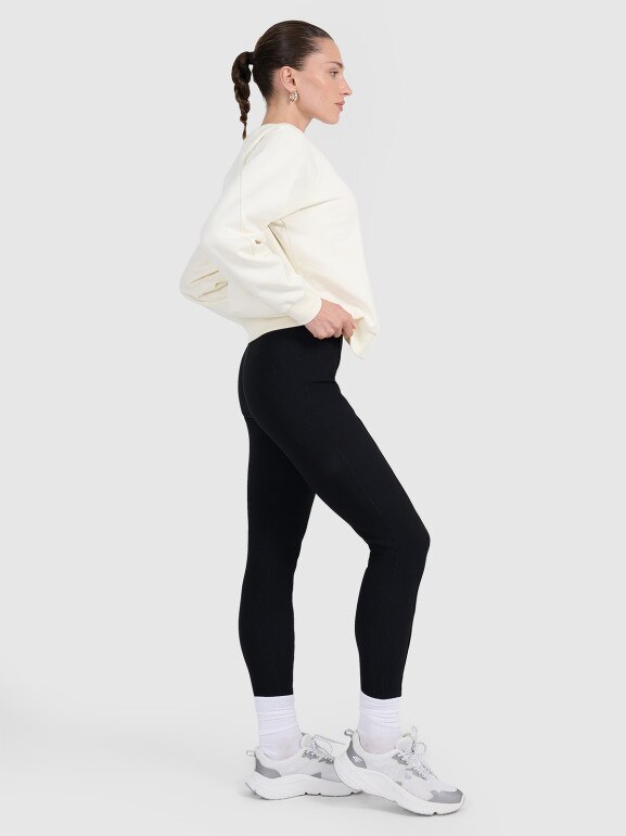 Damskie legginsy 4F 4FWAW25TTIGF237 - czarne