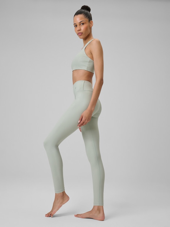 Damskie legginsy do jogi 4F 4FRSS26TFTIF494 - miętowe