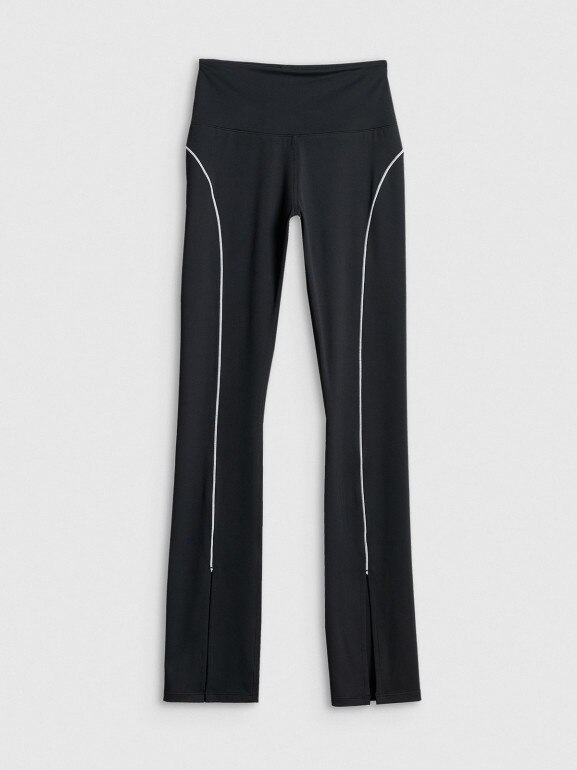 Damskie legginsy do jogi 4F 4FRSS26TFTIF495 - czarne