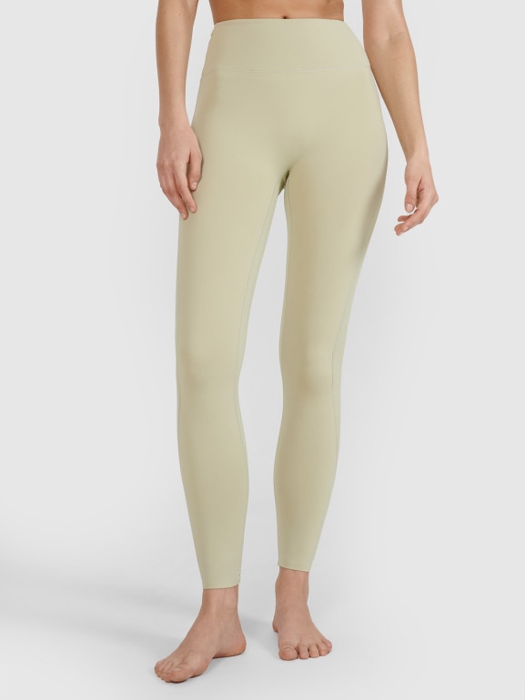 Damskie legginsy do jogi 4F 4FWSS25TFTIF323 - zielone