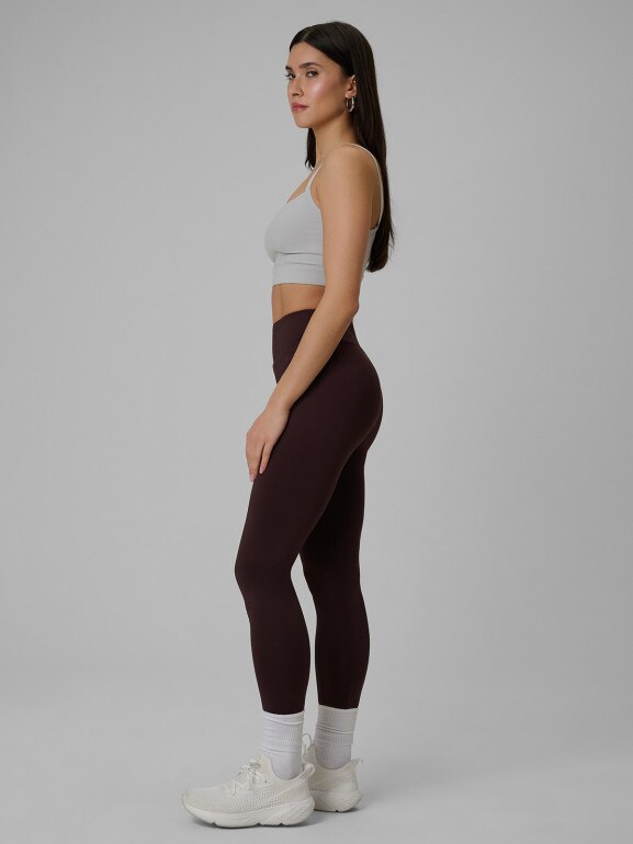 Damskie legginsy dzianinowe 4F 4FRSS26TTIGF323 - brązowe