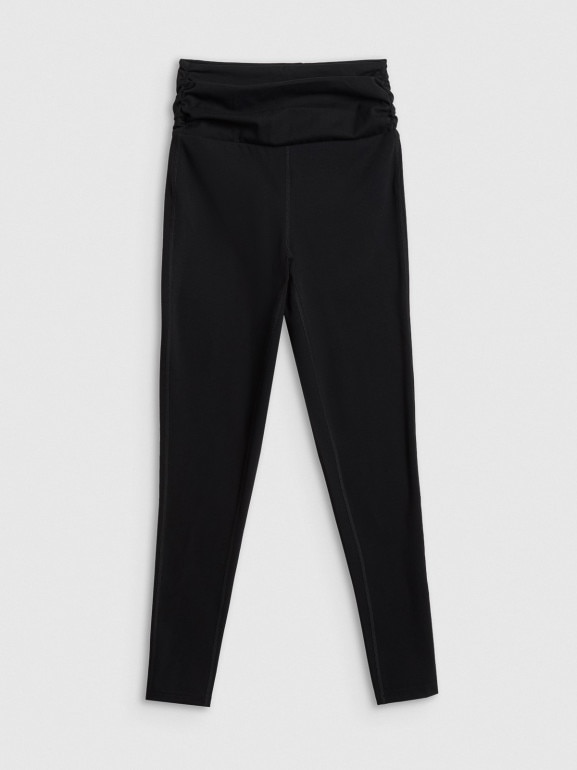 Damskie legginsy dzianinowe 4F 4FRSS26TTIGF324 - czarne