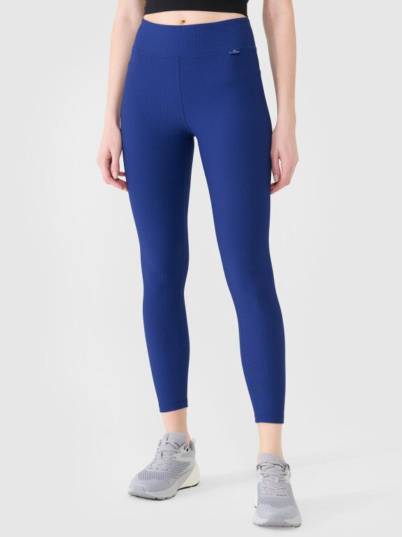 Damskie legginsy dzianinowe 4F 4FWSS25TTIGF204 - granatowe