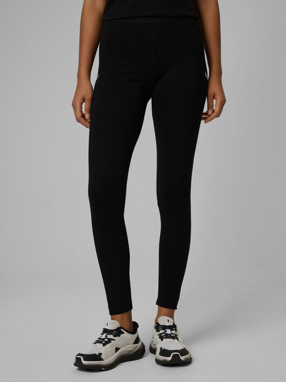 Damskie legginsy dzianinowe 4F 4FWSS26TTIGF261 - czarne