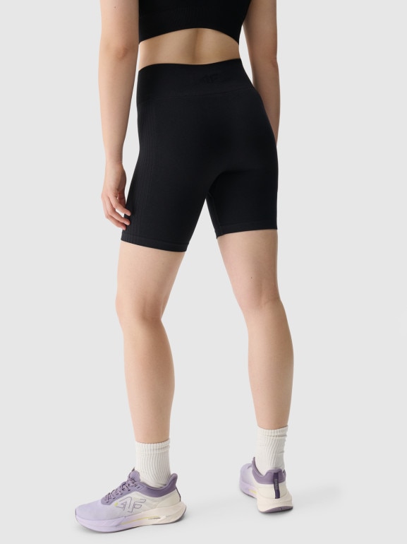 Damskie legginsy kolarki treningowe 4F 4FRSS25TFSTF022 - czarne