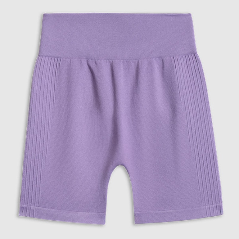 Damskie legginsy kolarki treningowe 4F 4FWSS26TFSTF087 - fioletowe