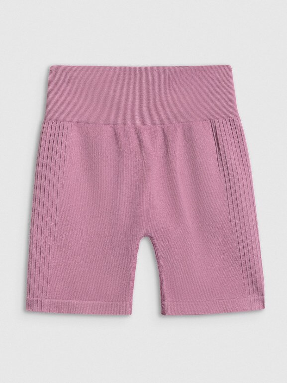 Damskie legginsy kolarki treningowe 4F 4FWSS26TFSTF087 - różowe