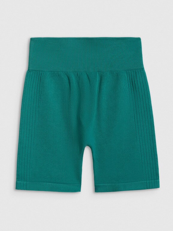 Damskie legginsy kolarki treningowe 4F 4FWSS26TFSTF087 - turkusowe