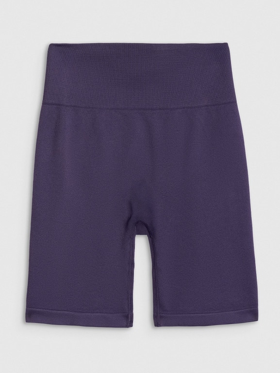 Damskie legginsy kolarki treningowe 4F 4FWSS26TFSTF109 - fioletowe