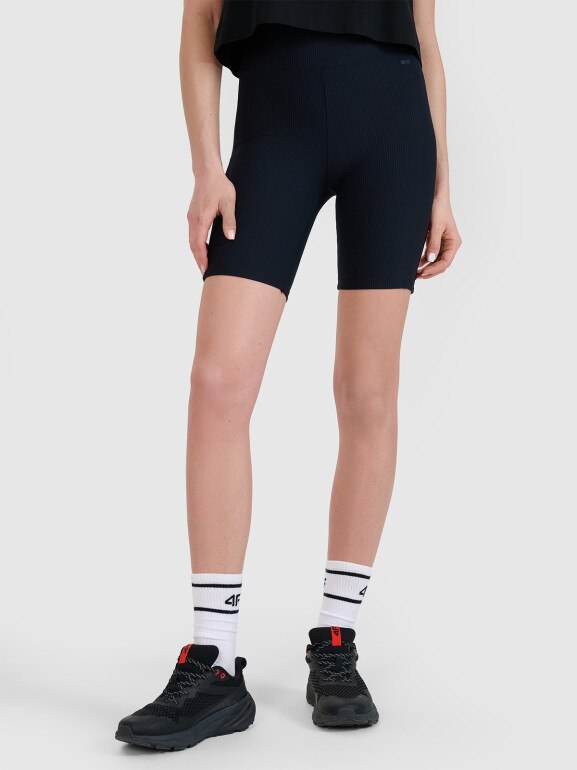 Damskie legginsy krótkie basic 4F 4FRSS25TSTIF020 - czarne
