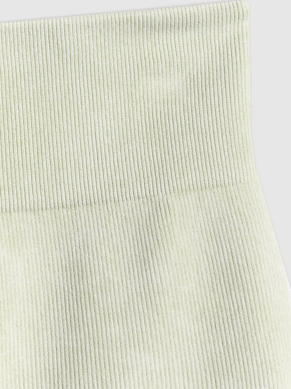 Damskie legginsy krótkie treningowe 4F 4FWSS26TFSTF072 - zielone