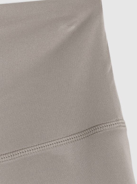 Damskie legginsy krótkie treningowe 4F 4FWSS26TFSTF086 - khaki