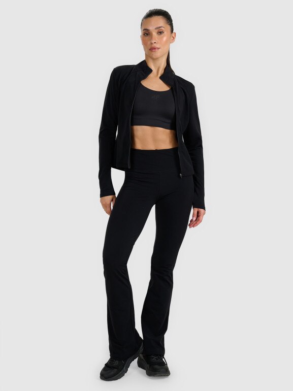 Damskie legginsy ocieplane 4F 4FWAW25TTROF1195 - czarne