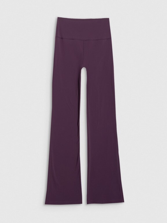 Damskie legginsy ocieplane 4F 4FWAW25TTROF1195 - fioletowe