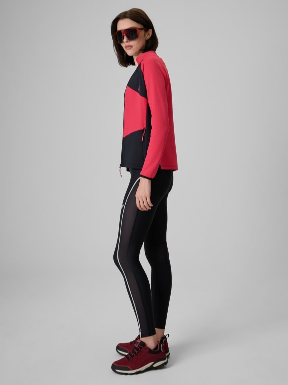 Damskie legginsy trekkingowe 4F 4FWSS26TFTRF1329 - czarne