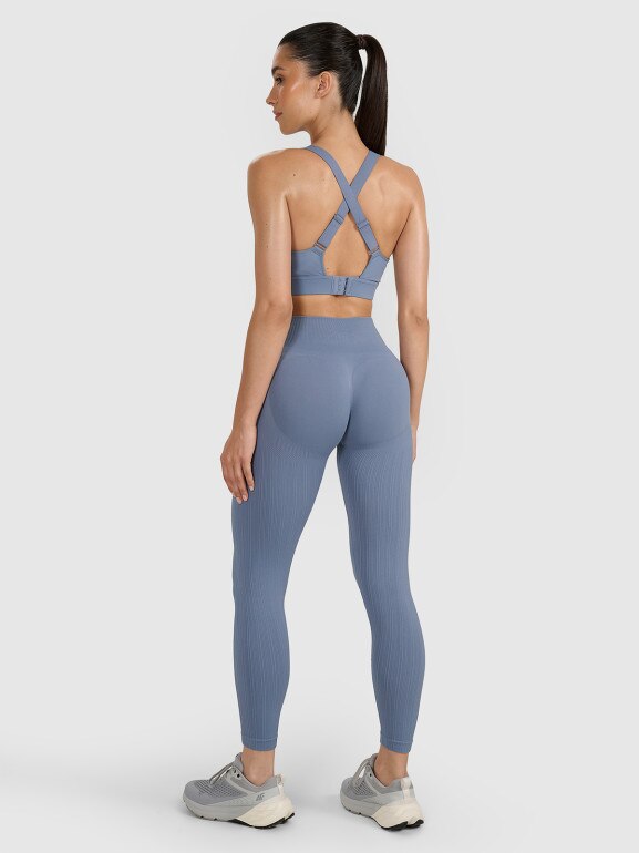 Damskie legginsy treningowe 4F 4FRAW25TFTIF450 - szare