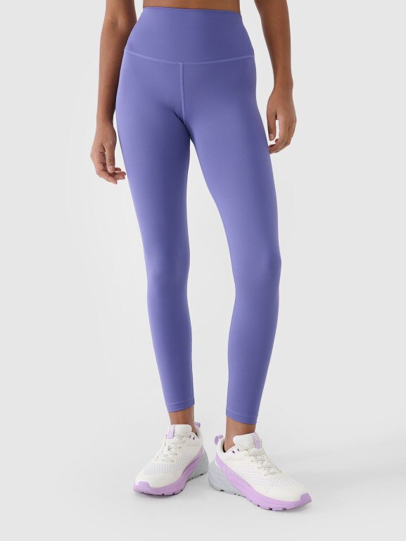 Damskie legginsy treningowe 4F 4FRSS25TFTIF306 - granatowe