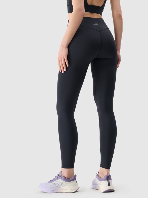Damskie legginsy treningowe 4F 4FRSS25TFTIF307 - czarne