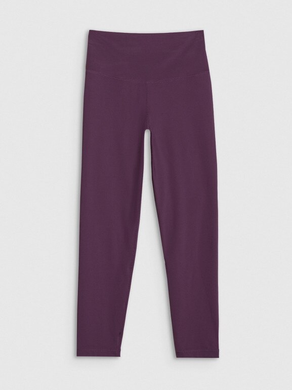 Damskie legginsy treningowe 4F 4FRSS25TFTIF308 - fioletowe