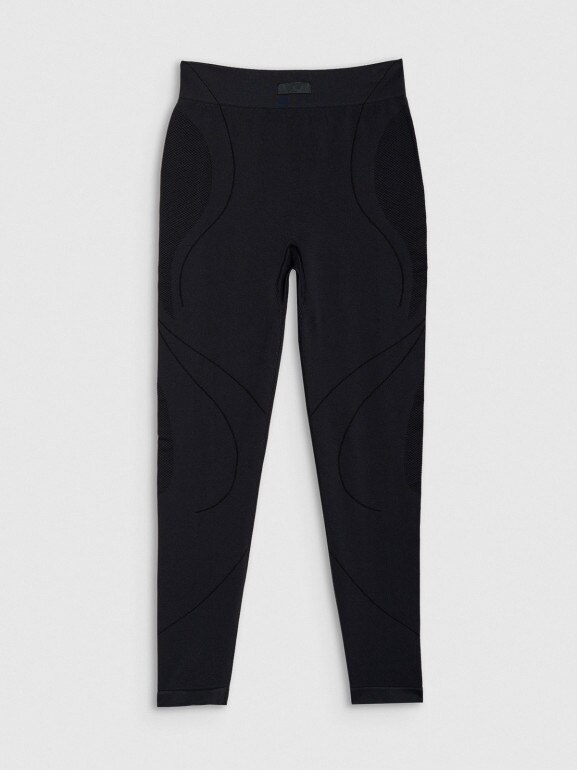 Damskie legginsy treningowe 4F 4FRSS25TFTIF390 - czarne