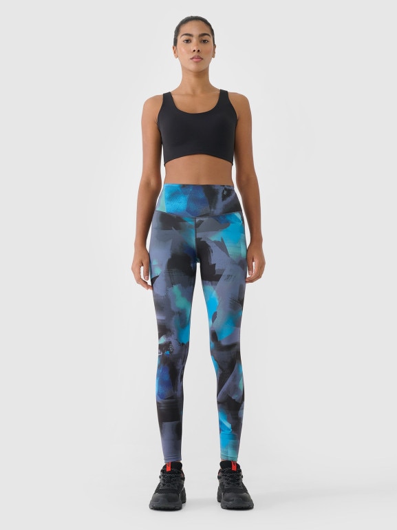Damskie legginsy treningowe 4F 4FRSS25TFTIF408 - multikolor