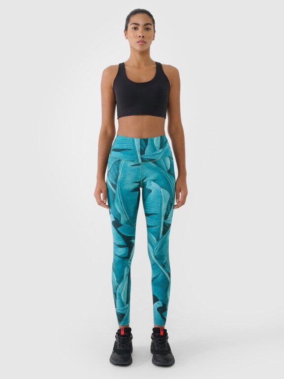 Damskie legginsy treningowe 4F 4FRSS25TFTIF408 - multikolor