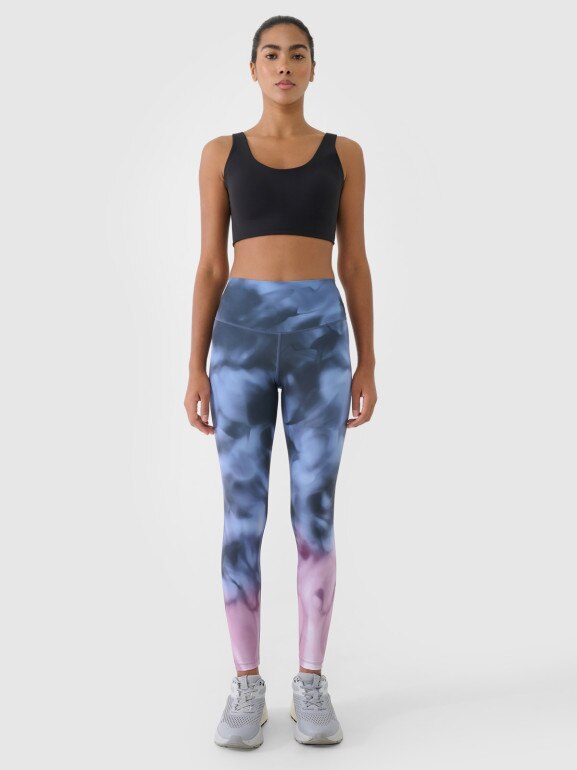 Damskie legginsy treningowe 4F 4FRSS25TFTIF408 - multikolor