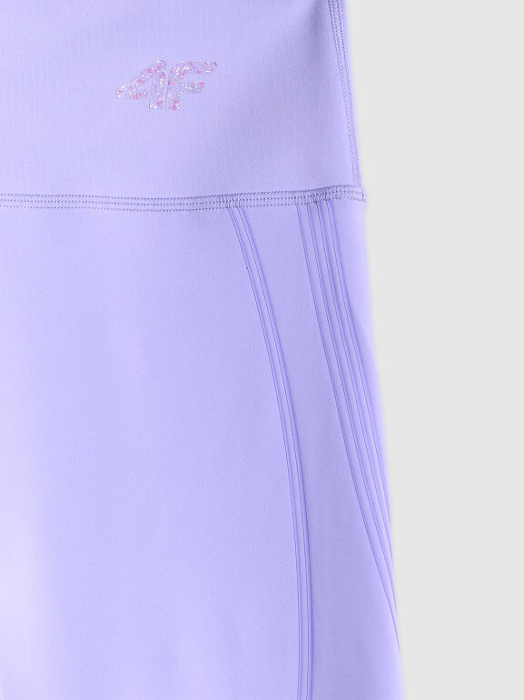 Damskie legginsy treningowe 4F 4FRSS26TFTIF497 - fioletowe