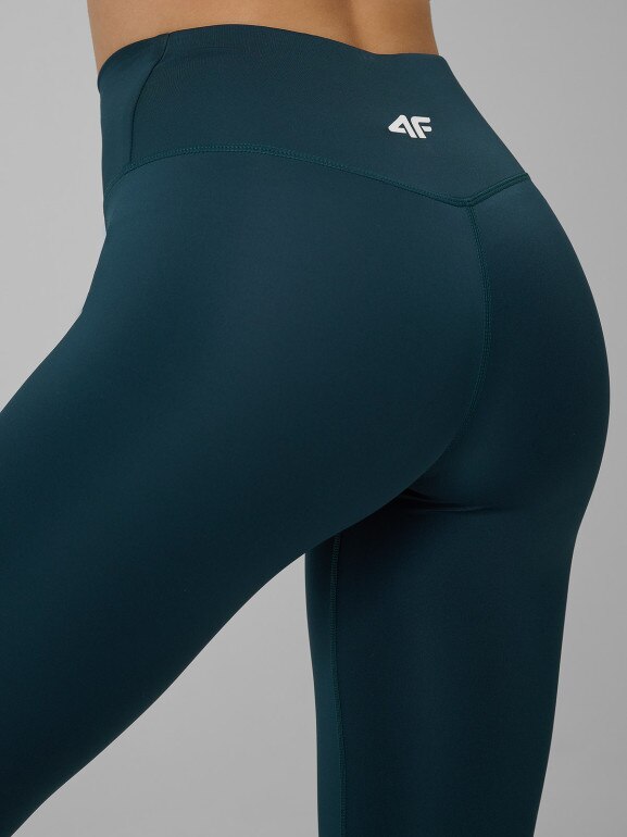 Damskie legginsy treningowe 4F 4FRSS26TFTIF500 - turkusowe
