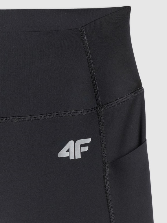 Damskie legginsy treningowe 4F 4FRSS26TFTIF503 - czarne