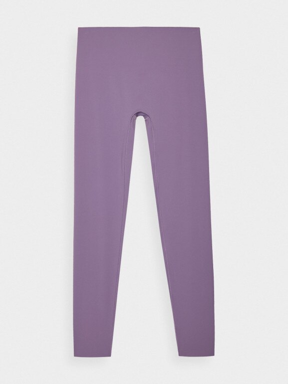Damskie legginsy treningowe 4F 4FWAW24TFTIF317 - fioletowe