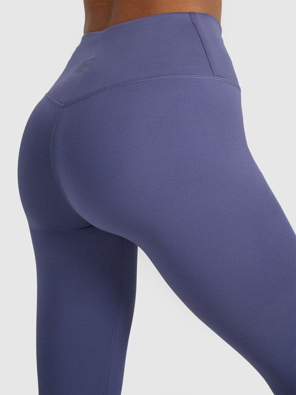 Damskie legginsy treningowe 4F 4FWAW25TFTIF360 - niebieskie