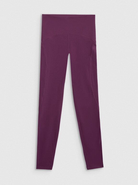 Damskie legginsy treningowe 4F 4FWAW25TFTIF363 - fioletowe